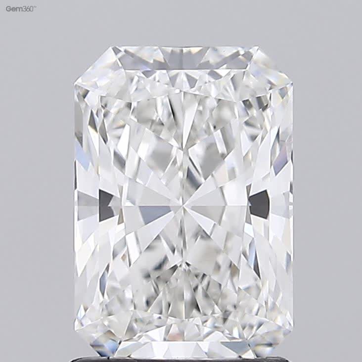 Lab-Grown 1.55 Carat Radiant Cut Diamond color G Clarity VVS2 With GIA Certificate, precious stones, engagement diamonds