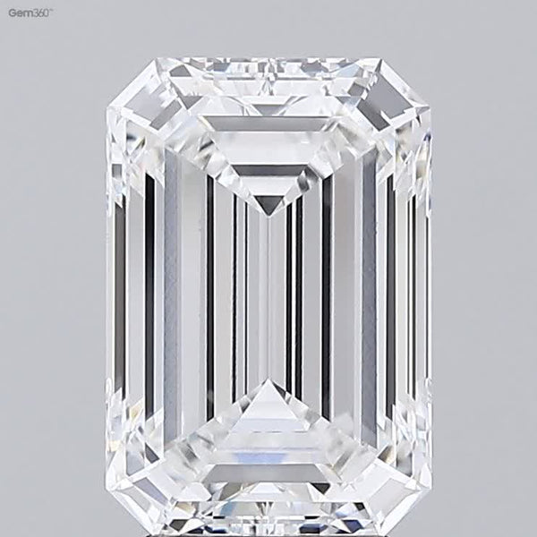 Lab-Grown 3.79 Carat Emerald Cut Diamond color E Clarity VVS2 With GIA Certificate, precious stones, engagement diamonds