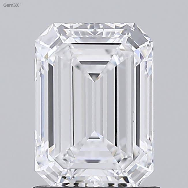 Lab-Grown 1.20 Carat Emerald Cut Diamond color D Clarity VVS2 With GIA Certificate, precious stones, engagement diamonds