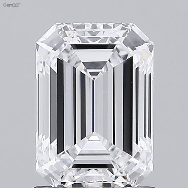 Lab-Grown 1.40 Carat Emerald Cut Diamond color D Clarity VS1 With GIA Certificate, precious stones, engagement diamonds