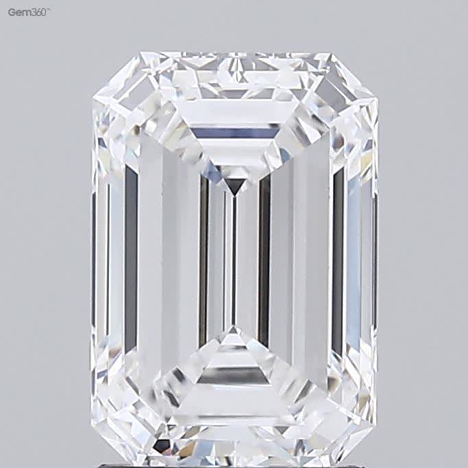 Lab-Grown 1.91 Carat Emerald Cut Diamond color E Clarity VVS2 With GIA Certificate, precious stones, engagement diamonds