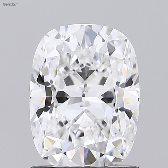Lab-Grown 1.31 Carat Cushion Modified Brilliant Cut Diamond color E Clarity VVS2 With GIA Certificate, precious stones, engagement diamonds