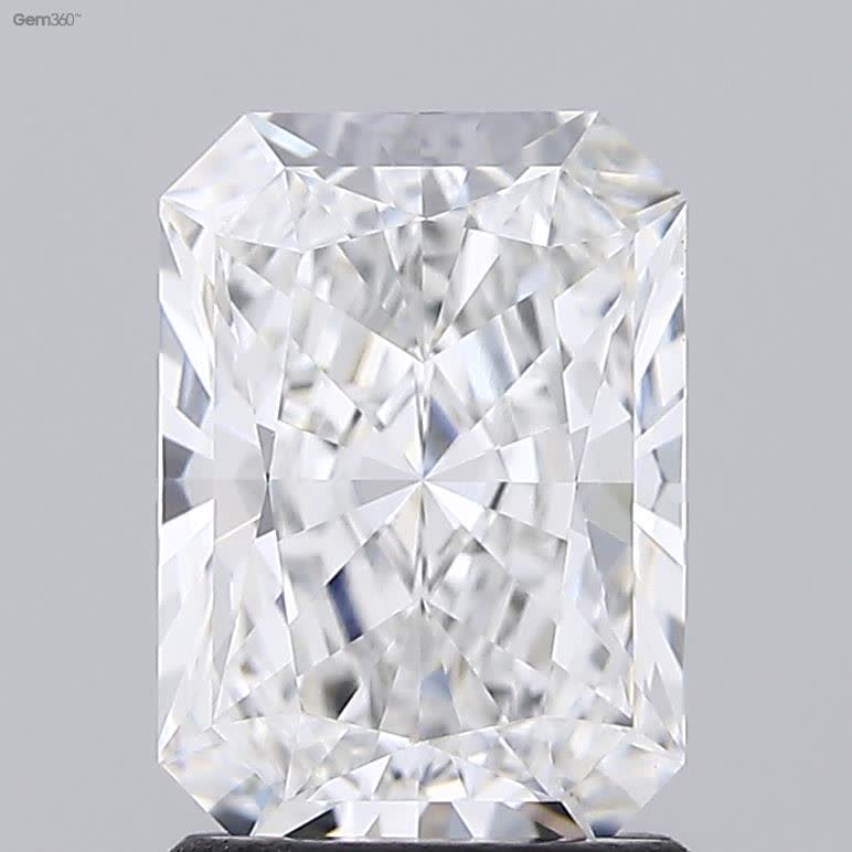 Lab-Grown 1.66 Carat Radiant Cut Diamond color E Clarity VVS2 With GIA Certificate, precious stones, engagement diamonds