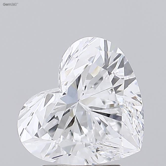 Lab-Grown 2.55 Carat Heart Shape Diamond color E Clarity VS1 With GIA Certificate, precious stones, engagement diamonds
