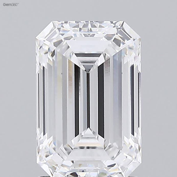 Lab-Grown 1.86 Carat Emerald Cut Diamond color D Clarity VVS2 With GIA Certificate, precious stones, engagement diamonds