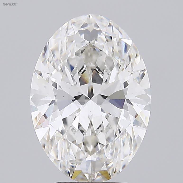 Lab-Grown 4.08 Carat Oval Shape Diamond color H Clarity VS1 With GIA Certificate, precious stones, engagement diamonds