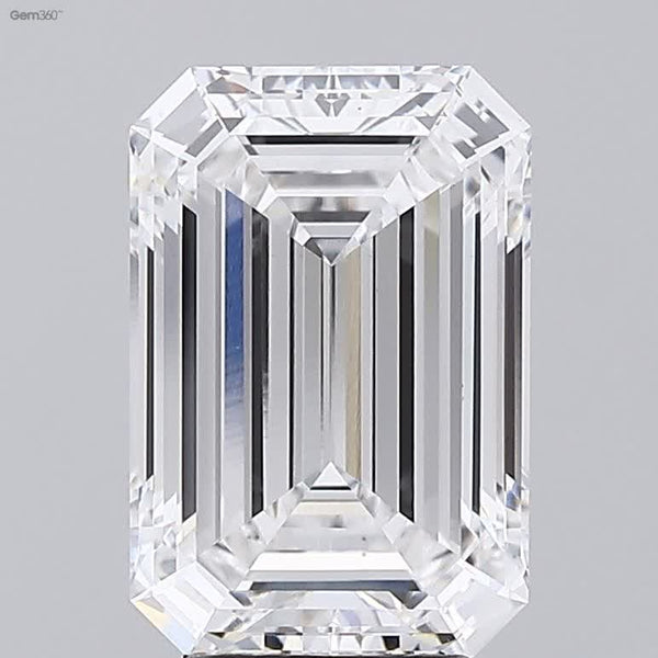 Lab-Grown 4.10 Carat Emerald Cut Diamond color E Clarity VS1 With GIA Certificate, precious stones, engagement diamonds