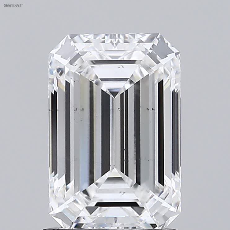 Lab-Grown 1.47 Carat Emerald Cut Diamond color E Clarity SI1 With GIA Certificate, precious stones, engagement diamonds