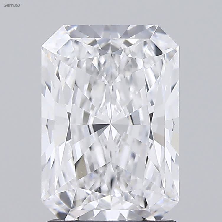 Lab-Grown 1.80 Carat Radiant Cut Diamond color D Clarity VVS2 With GIA Certificate, precious stones, engagement diamonds