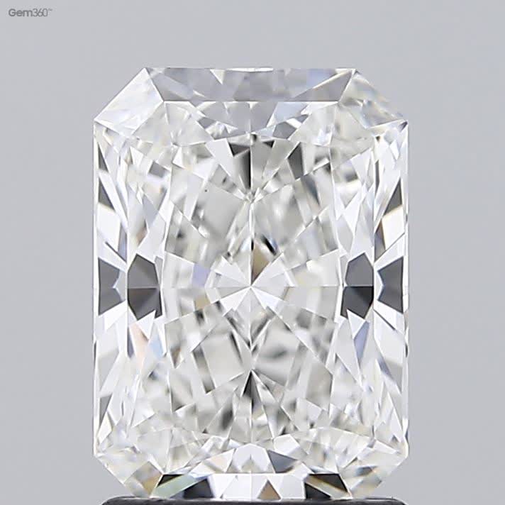 Lab-Grown 1.63 Carat Radiant Cut Diamond color G Clarity VS1 With GIA Certificate, precious stones, engagement diamonds