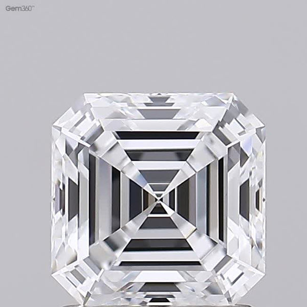 Lab-Grown 1.38 Carat Asscher Cut Diamond color D Clarity VS1 With GIA Certificate, precious stones, engagement diamonds