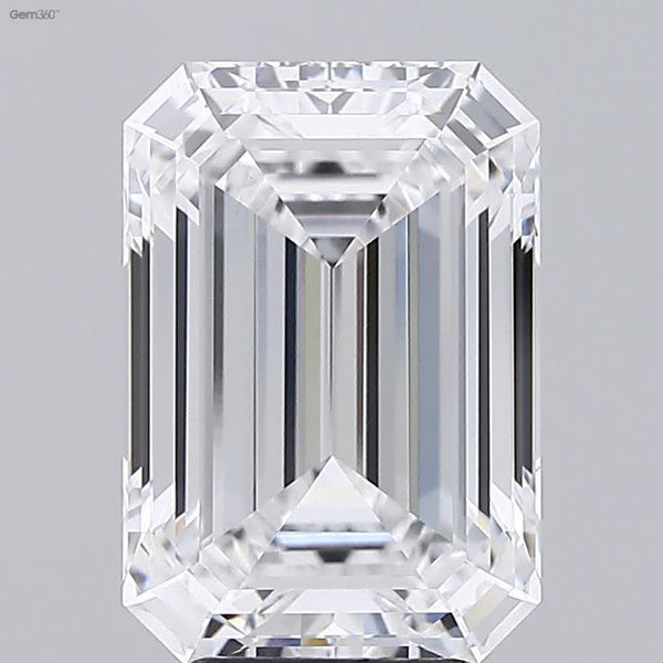 Lab-Grown 5.23 Carat Emerald Cut Diamond color E Clarity VS1 With GIA Certificate, precious stones, engagement diamonds