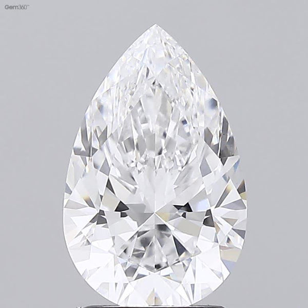 Lab-Grown 2.34 Carat Pear Shape Diamond color D Clarity VS1 With GIA Certificate, precious stones, engagement diamonds