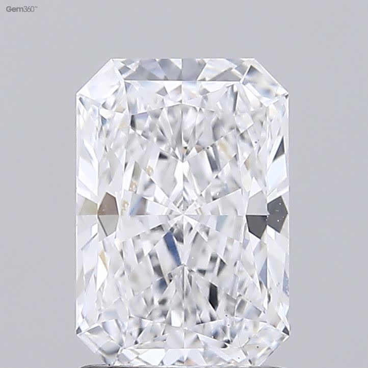 Lab-Grown 1.56 Carat Radiant Cut Diamond color D Clarity VS2 With GIA Certificate, precious stones, engagement diamonds