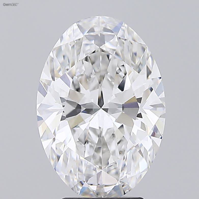 Lab-Grown 3.87 Carat Oval Shape Diamond color G Clarity VS1 With GIA Certificate, precious stones, engagement diamonds