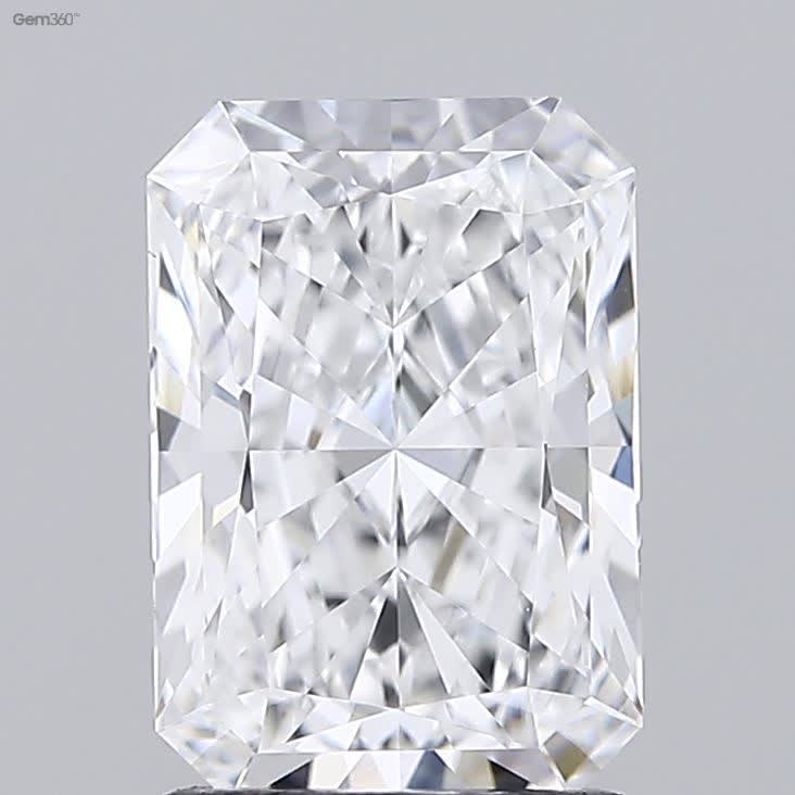 Lab-Grown 1.74 Carat Radiant Cut Diamond color D Clarity VS1 With GIA Certificate, precious stones, engagement diamonds