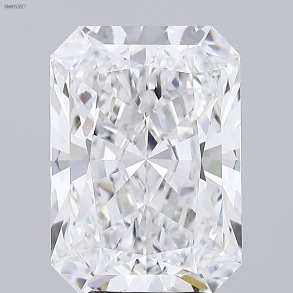 Lab-Grown 5.43 Carat Radiant Cut Diamond color E Clarity VVS2 With GIA Certificate, precious stones, engagement diamonds