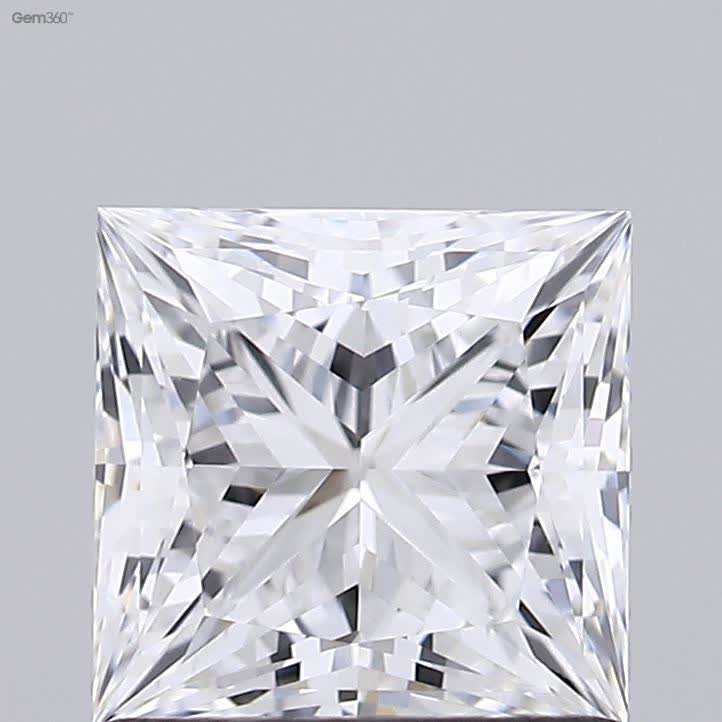 Lab-Grown 1.11 Carat Princess Cut Diamond color D Clarity VS2 With GIA Certificate, precious stones, engagement diamonds
