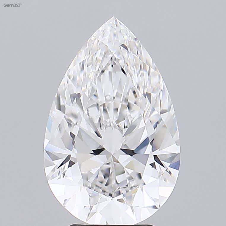 Lab-Grown 4.31 Carat Pear Shape Diamond color E Clarity VS1 With GIA Certificate, precious stones, engagement diamonds