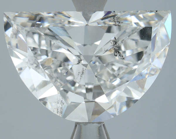 Lab-Grown 3.00 Carat Half Moon Shape Diamond color E Clarity SI1, precious stones, engagement diamonds
