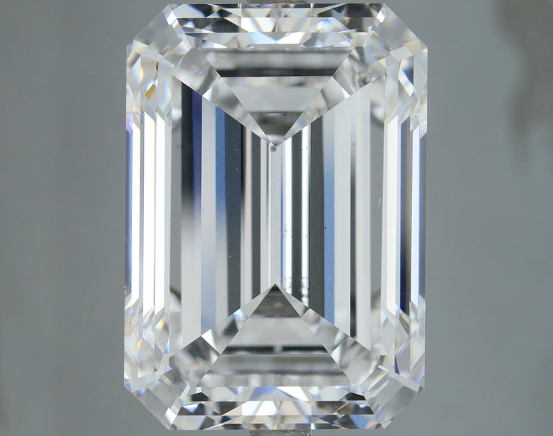 Lab-Grown 10.01 Carat Emerald Cut Diamond color E Clarity VS2, precious stones, engagement diamonds