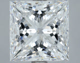 Lab-Grown 3.03 Carat Princess Cut Diamond color D Clarity VS1, precious stones, engagement diamonds