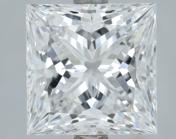 Lab-Grown 3.01 Carat Princess Cut Diamond color D Clarity VS1, precious stones, engagement diamonds