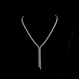 Lab-Grown 16.91 Carat Round E-VS Diamond 14K White Gold Tennis Necklace