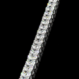 Lab-Grown 5.25 Carat Round E-VS Diamond 14K White Gold Tennis Bracelet