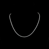 Lab-Grown 5.23 Carat Round E-VS Diamond 14K White Gold Tennis Necklace