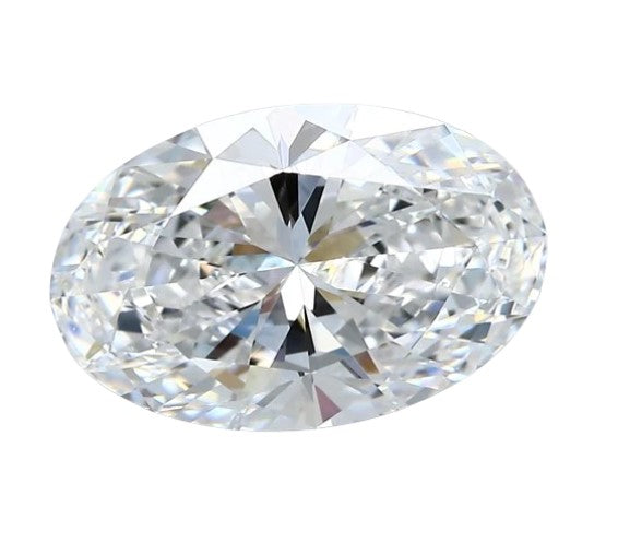 Lab-Grown 2.51 Carat Oval Shape Diamond color D Clarity VVS2, precious stones, engagement diamonds