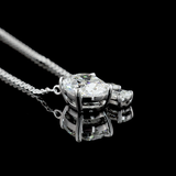 Lab-Grown 2.12 Carat MIX G-VS1 Diamond 14K White Gold Pendant Pendant