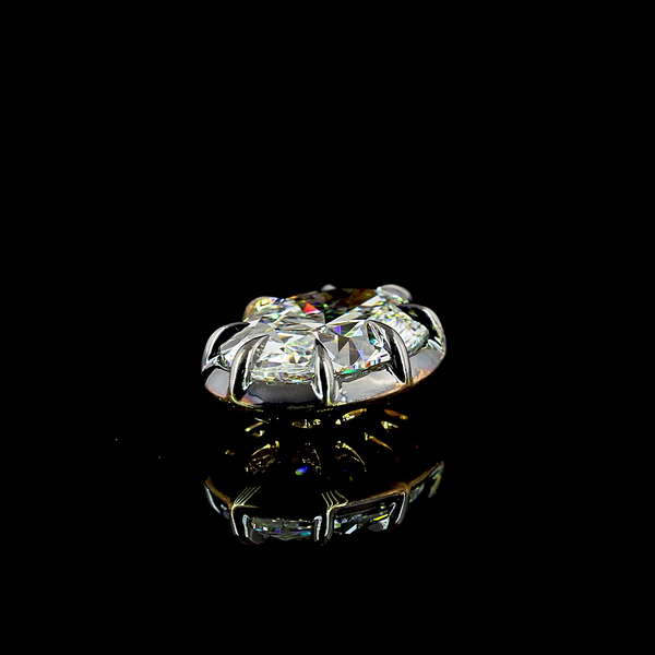 Lab-Grown 1.55 Carat Oval F-VS1 Diamond 14K Yellow Gold Solitaire Pendant