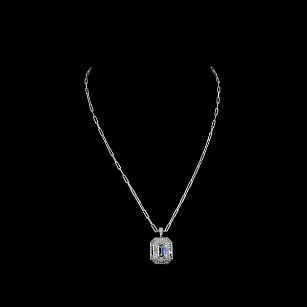 Lab-Grown 6.78 Carat MIX F-VVS2 Diamond 9K White Gold - 14K White Gold Pendant P