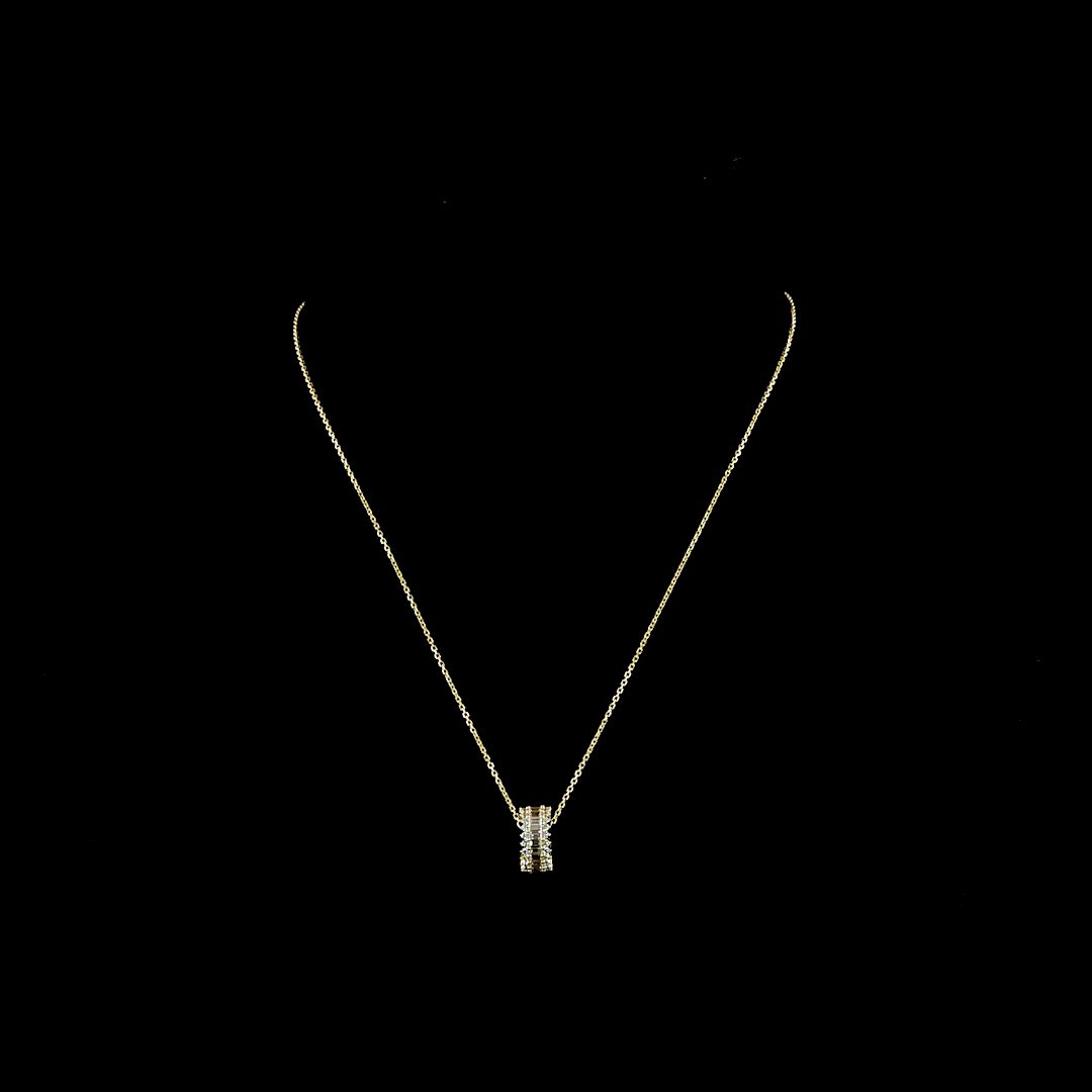 Lab-Grown 1.25 Carat MIX - Diamond 14K Yellow Gold Pendant Pendant