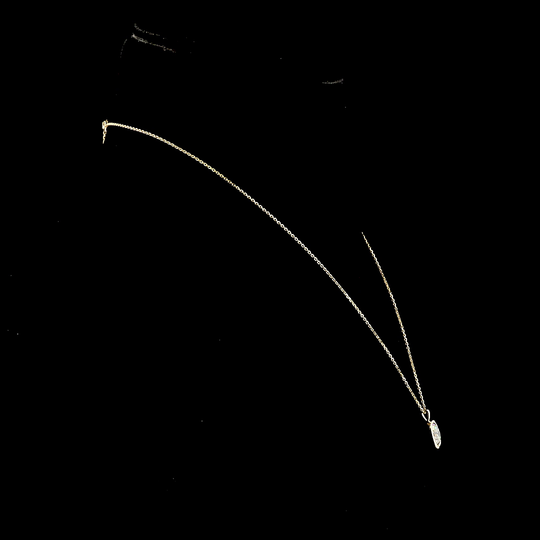 Lab-Grown 2.1 Carat Round E-F-VS1 Diamond 14K Yellow Gold Solitaire Pendant