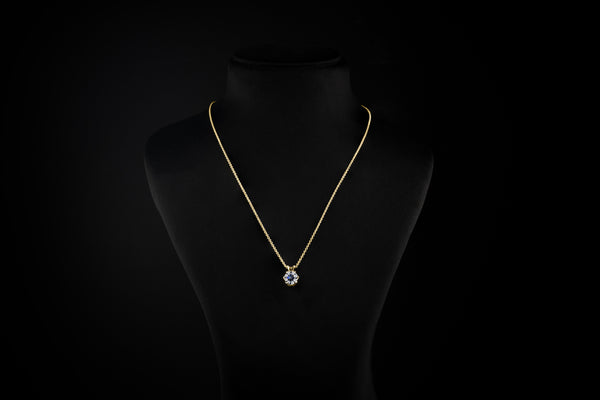 Lab-Grown 2.06 Carat Old European Brilliant D-VS1 Diamond 14K Yellow Gold Solita