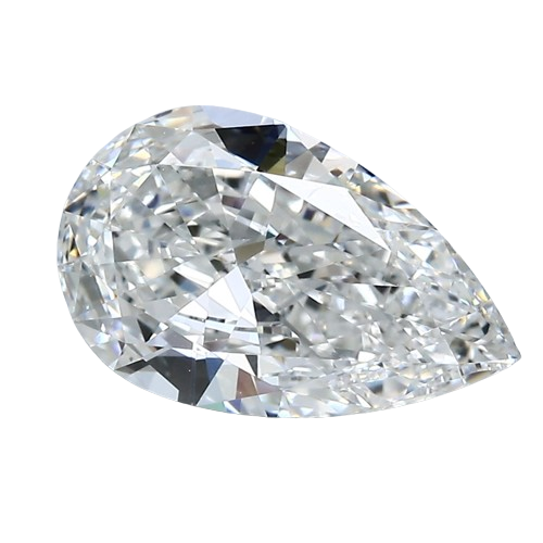 Lab-Grown 2.80 Carat Pear Shape Diamond color G Clarity VVS2 With GIA Certificate, precious stones, engagement diamonds