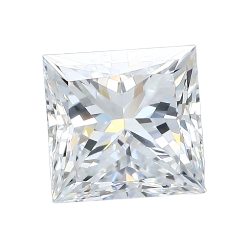 Lab-Grown 2.74 Carat Princess Cut Diamond color E Clarity VVS2, precious stones, engagement diamonds