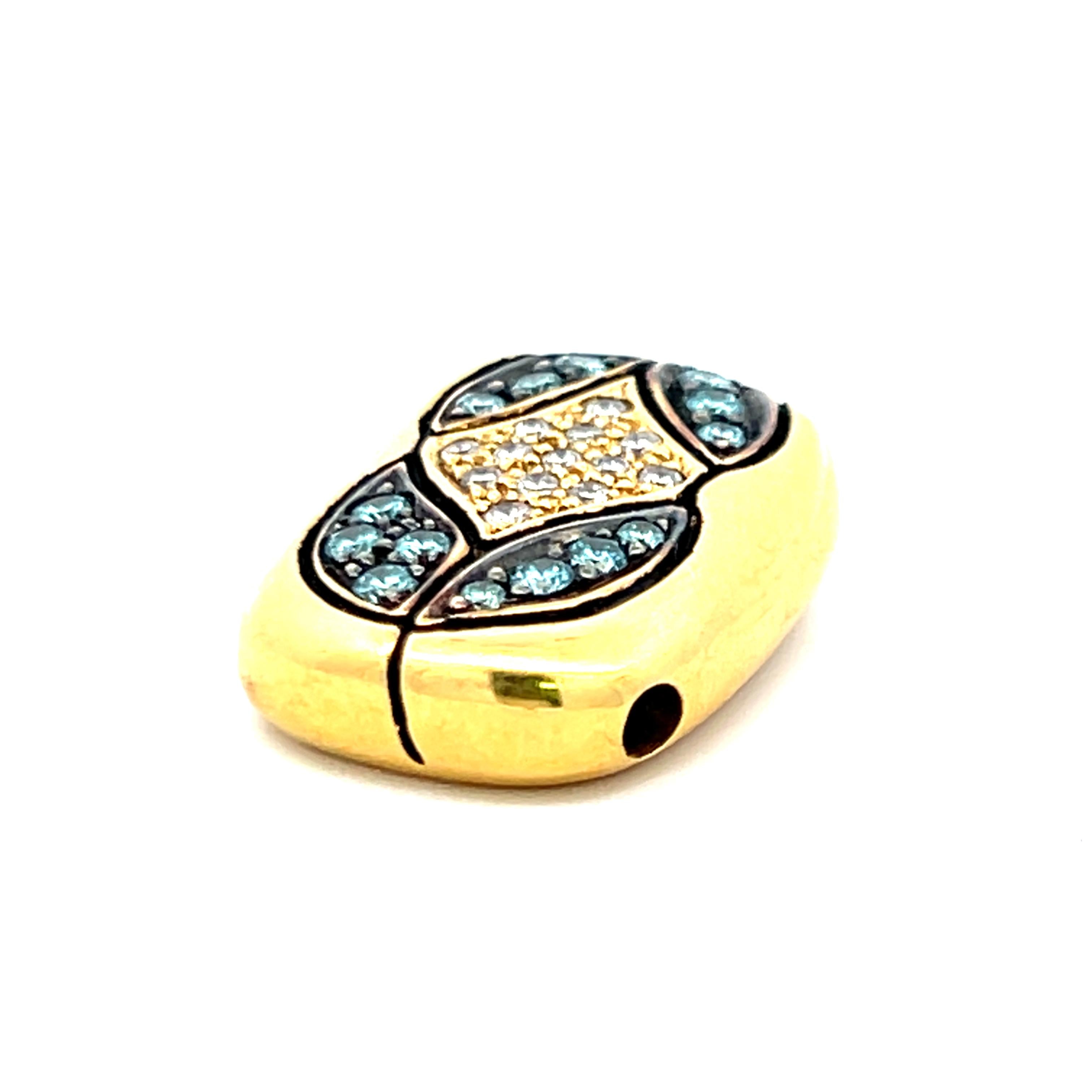 0.41 Carat Round Brilliant G-Fancy Brown Diamond 18 Karat Yellow Gold Pendant