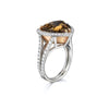 0.80 Carat Round Brilliant Diamond 18K Rose Gold/Platinum Semi Mount Ring