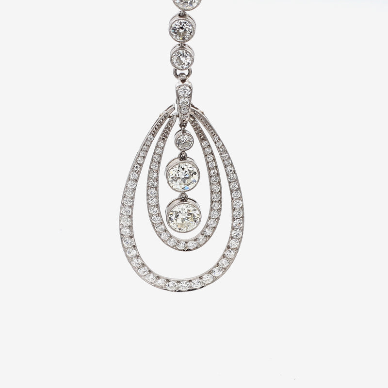 Tiffany & Co 3.88 Carat Round Brilliant F VS1 Diamond Platinum Pendant Necklace
