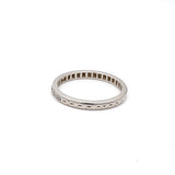 0.06 Carat Round Brilliant I SI1 Diamond Platinum Band Ring