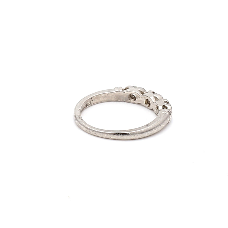  Diamond Platinum Band Ring