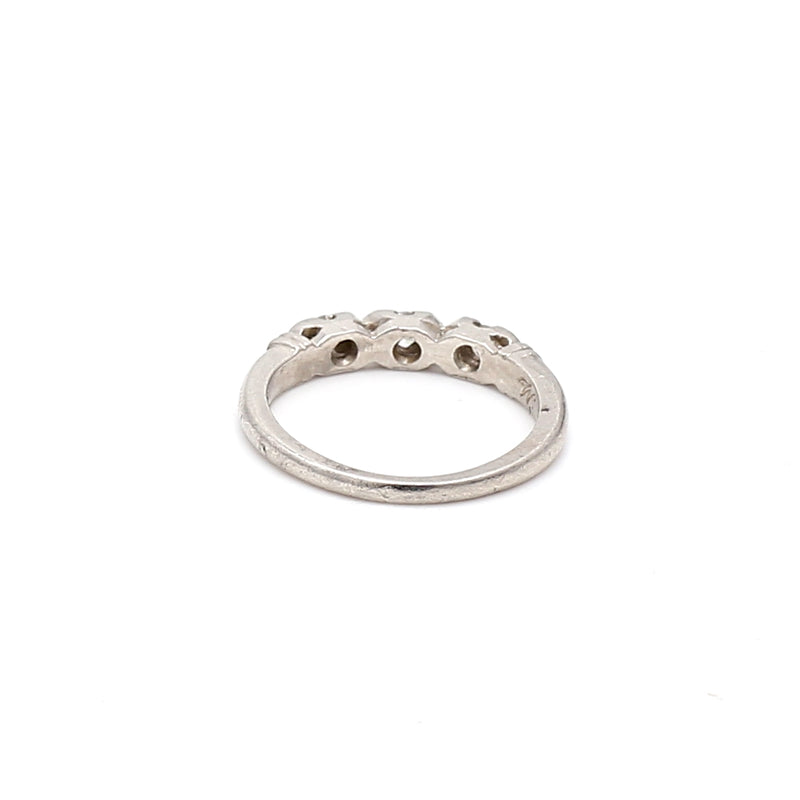  Diamond Platinum Band Ring