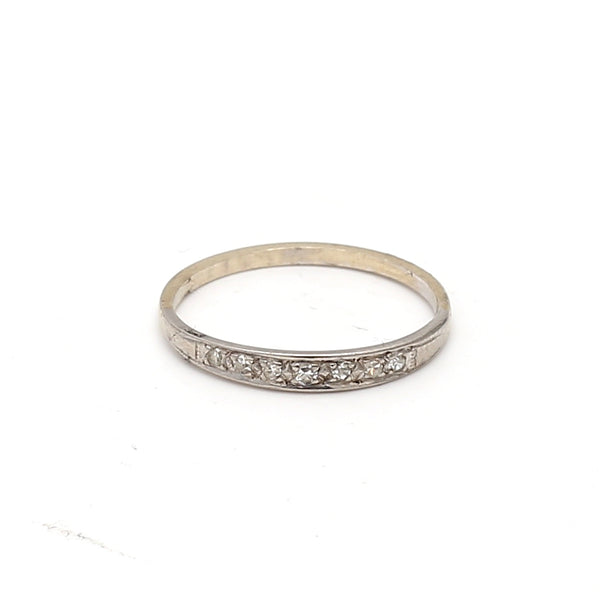 Vintage 1.00 Grams Size 6.75 Platinum Band Ring