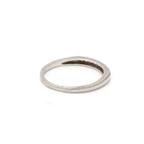 0.18 Carat Round Brilliant H SI1 Diamond Platinum Band Ring