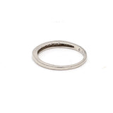 0.18 Carat Round Brilliant H SI1 Diamond Platinum Band Ring