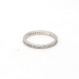 0.65 Carat Round Brilliant Diamond Platinum Band Ring