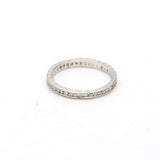 0.65 Carat Round Brilliant Diamond Platinum Band Ring